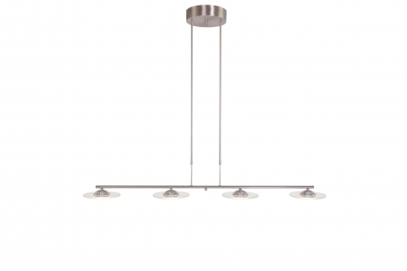 Kantoorverlichting ROUNDY moderne hanglamp Staal by Steinhauer 7710ST
